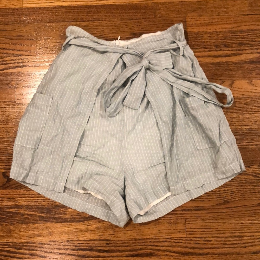 Blue striped shorts/skort